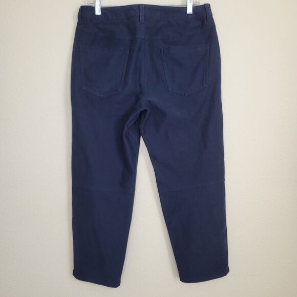Lululemon Mens 32X27 True Navy ABC Crop Pant Relaxed Utilitech Stretch Casual - Picture 8 of 14